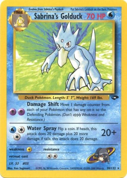 Sabrina's Golduck 030/132  - Unlimited Gym Challenge - Rare