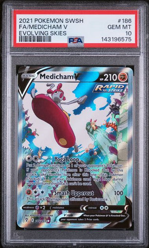 PSA 10 Medicham V 186/203 - SWSH Evolving Skies (6575)