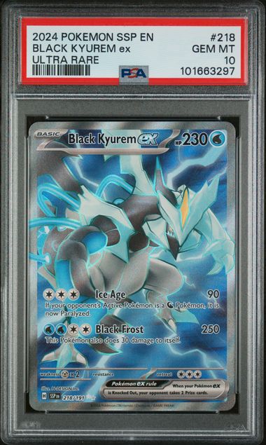 PSA 10 Black Kyurem ex 218/191 - SV Surging Sparks (3297)