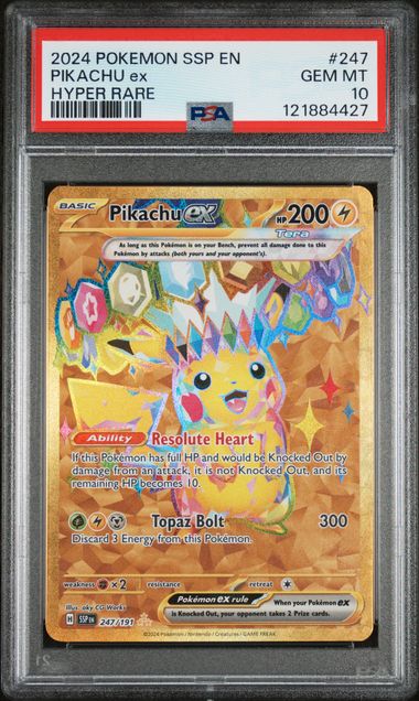 PSA 10 Pikachu ex 247/191 - SV Surging Sparks (4427)