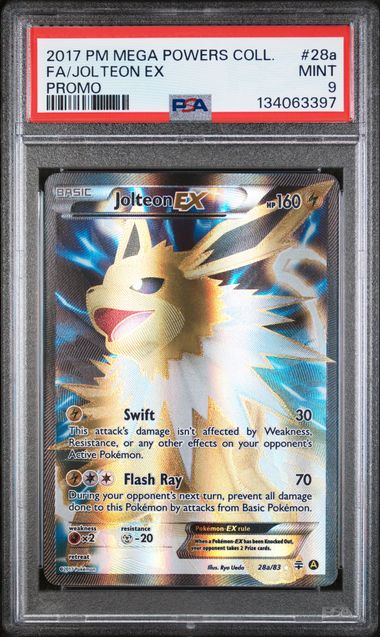 PSA 9 Jolteon EX 28a/83 - Powers Collide Promo (3397)